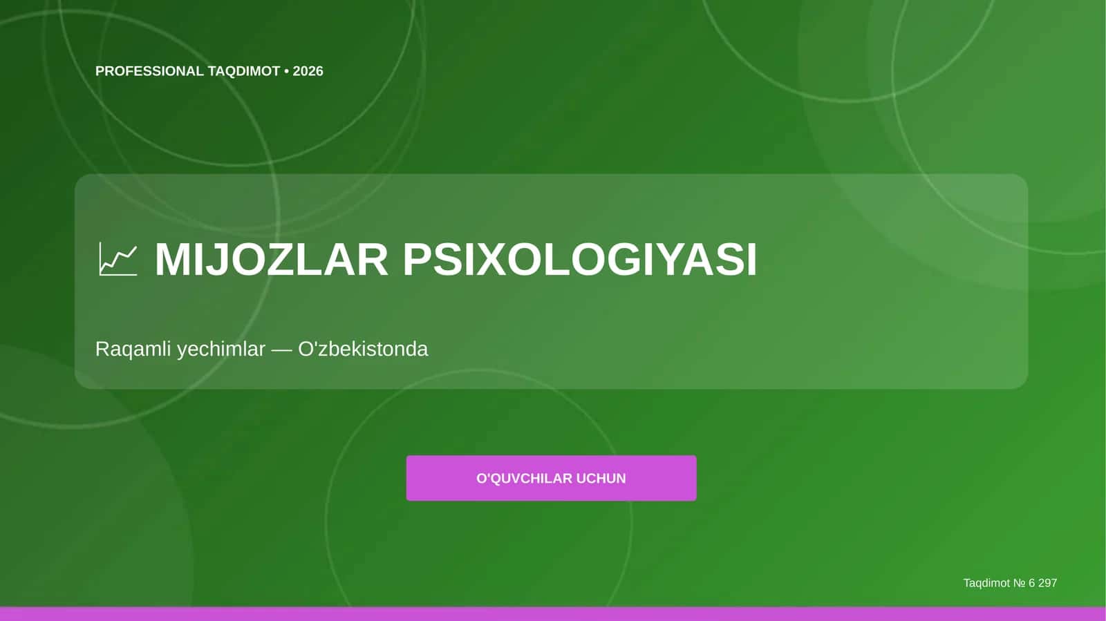 MIJOZLAR PSIXOLOGIYASI 1