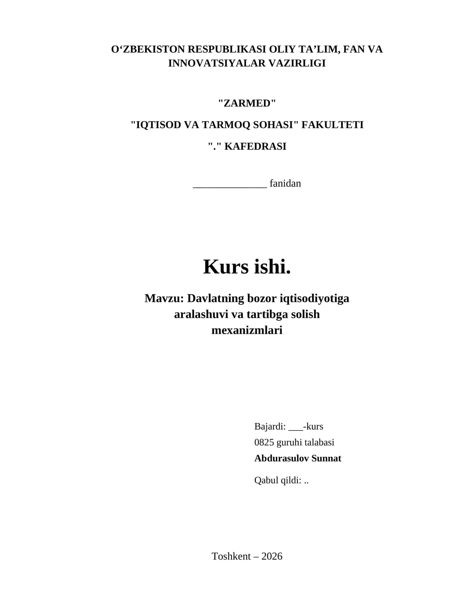 Davlatning bozor iqtisodiyotiga 1