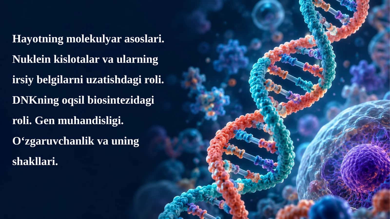 Molekulyar Biologiya Reja 1