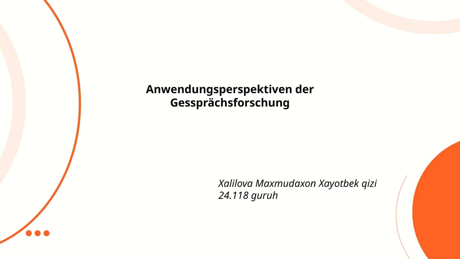 Anwendungsperspektiven der Gessprächsforschung 1