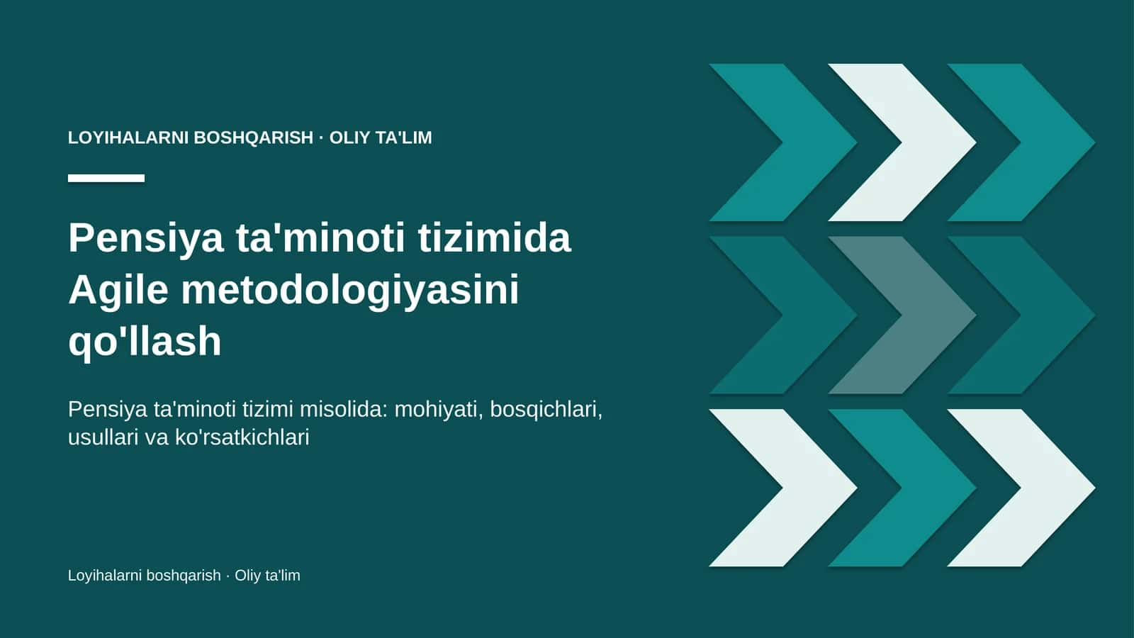 pensiya ta'minoti tizimida agile metodologiyasini qo'llash 1863 1