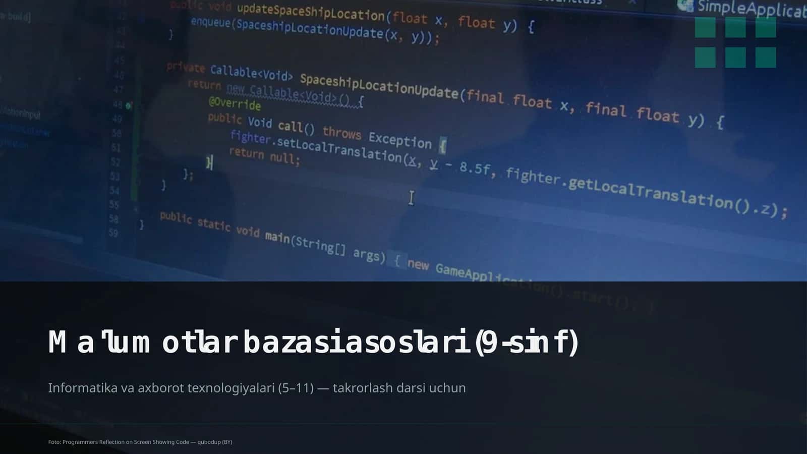 Ma'lumotlar bazasi asoslari (9-sinf) 1