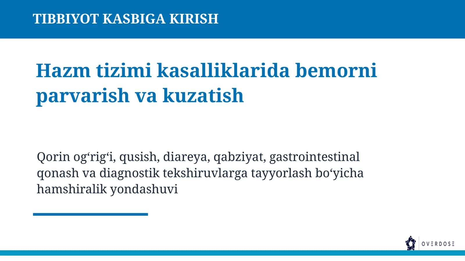 TIBBIYOT KASBIGA 1