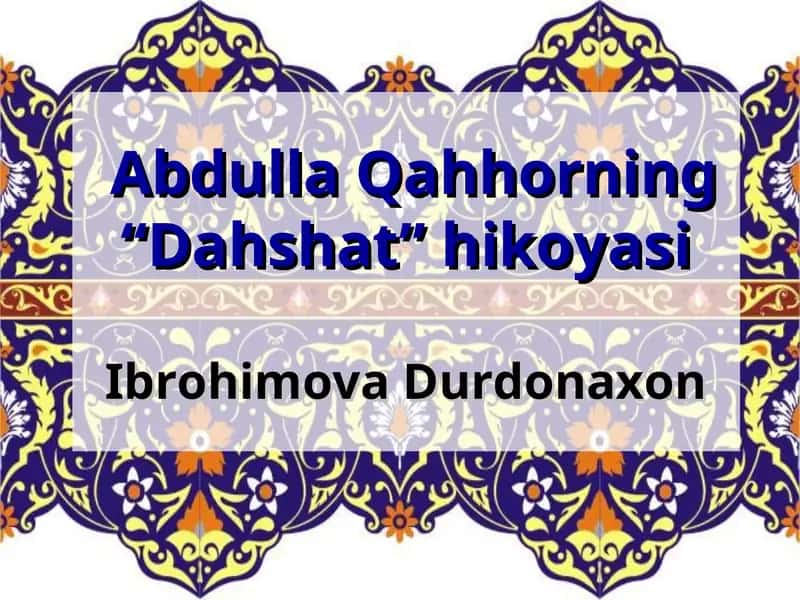Dahshat 1