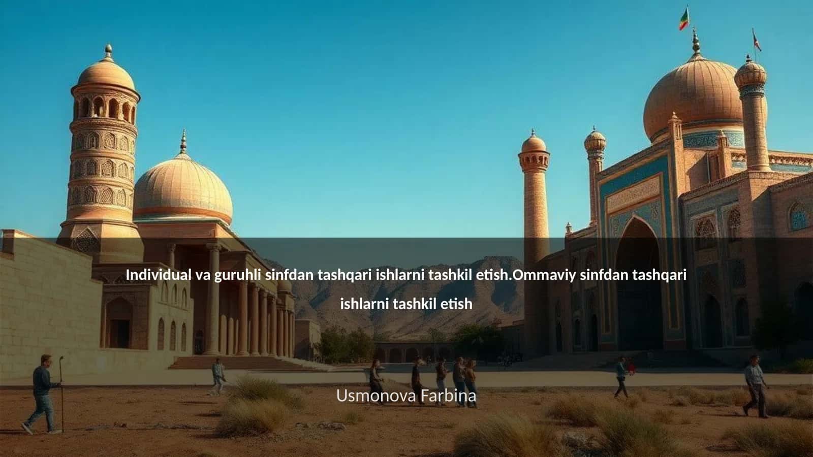 Sinfdan tashqari ishlarning ahamiyati 1