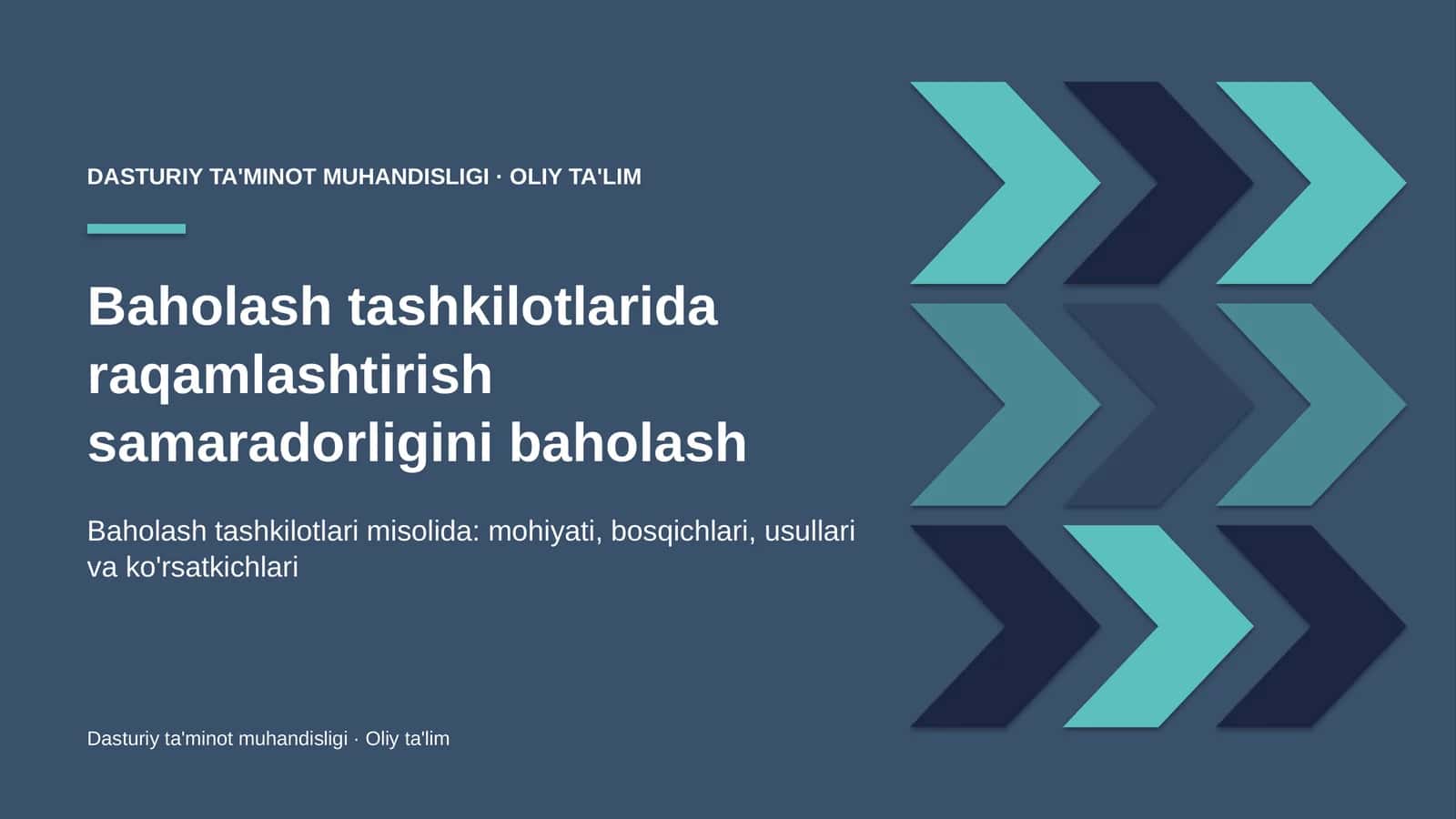 Baholash tashkilotlarida raqamlashtirish samaradorligini baholash 1