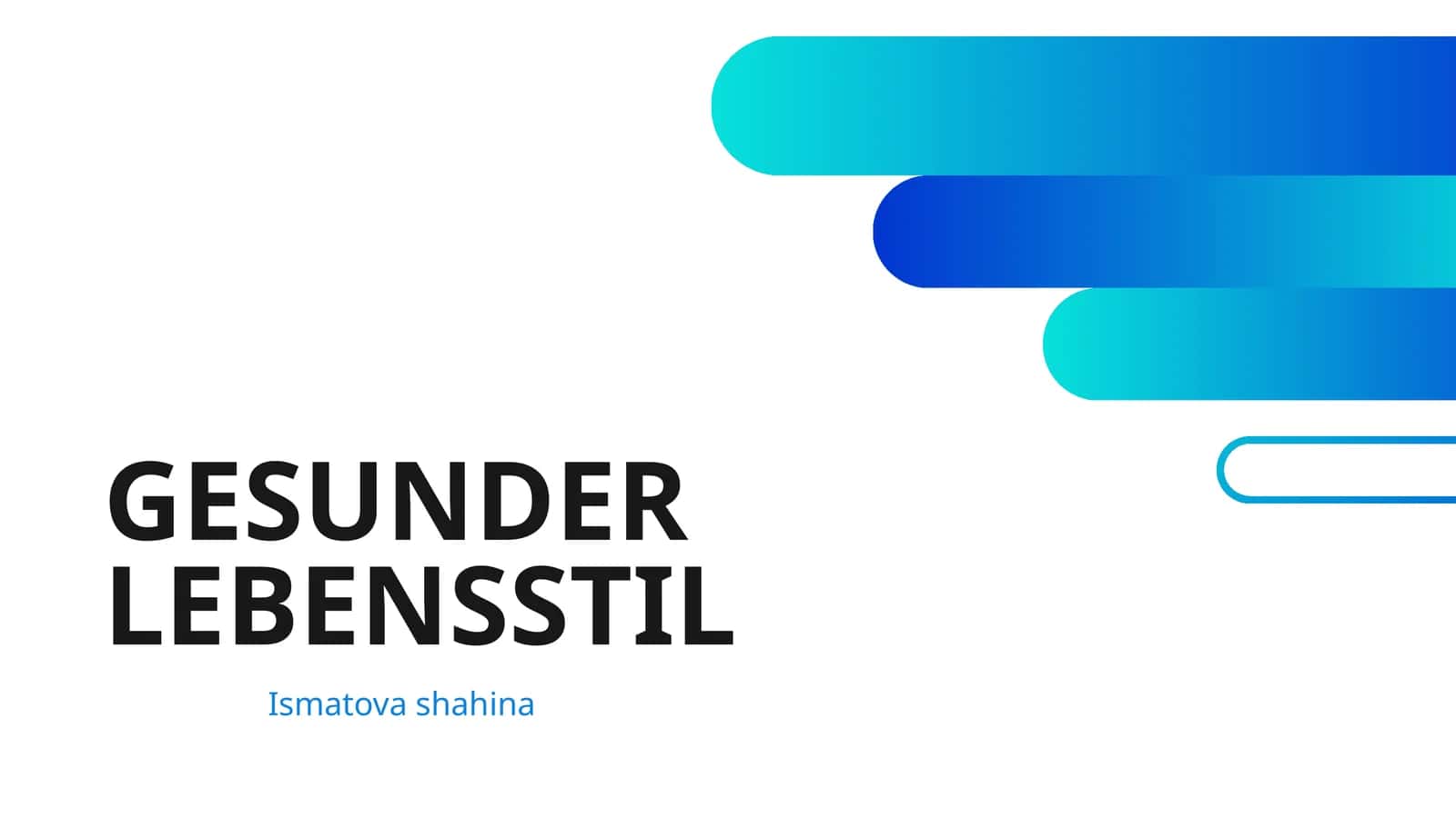 GESUNDER LEBENSSTIL 1