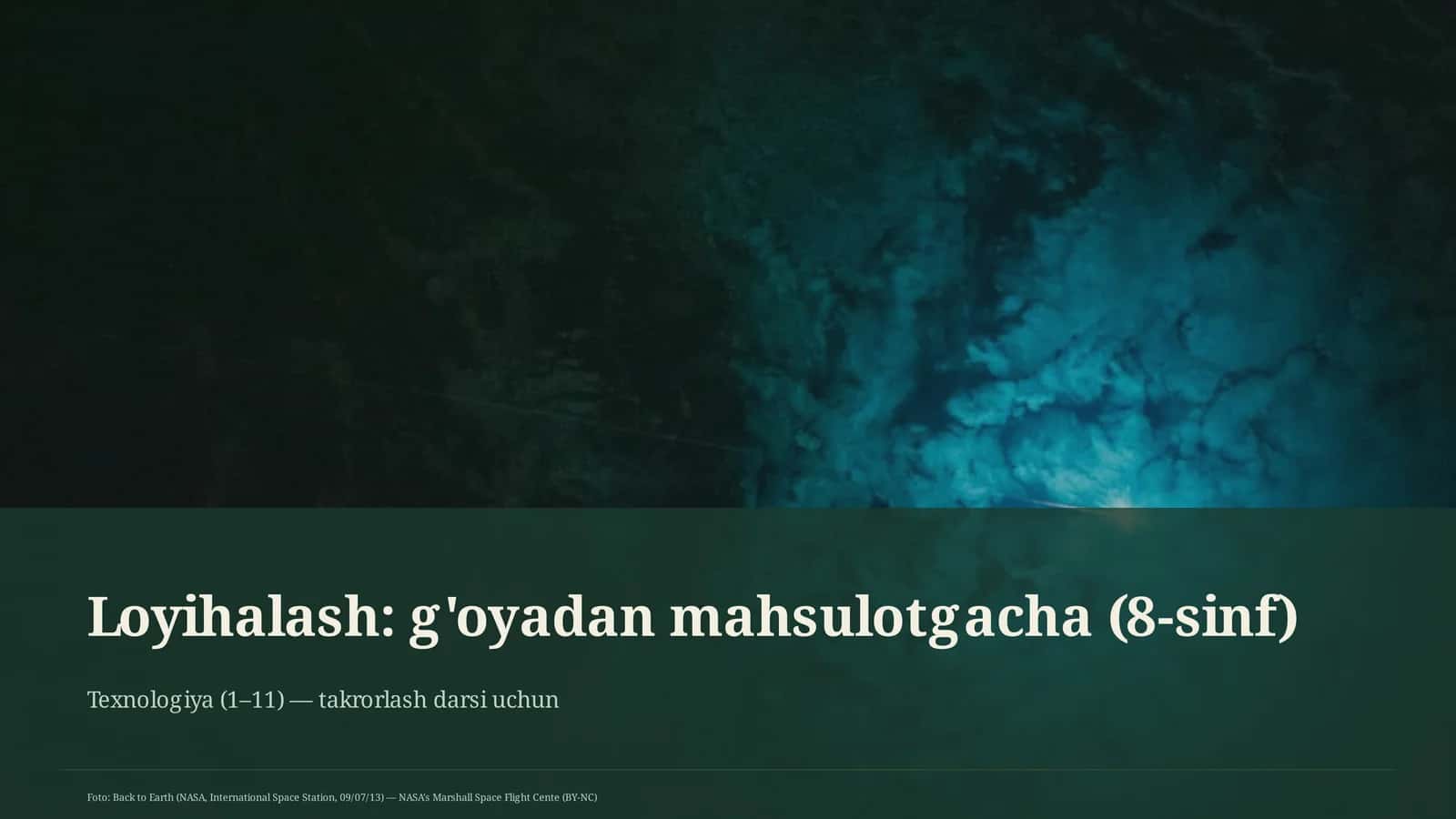 G'oyadan mahsulotgacha (8-sinf) 1