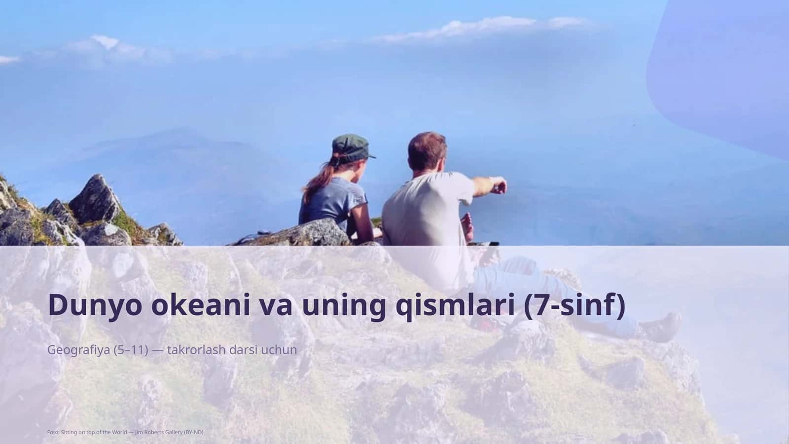 Dunyo okeani va uning qismlari (7-sinf) 1