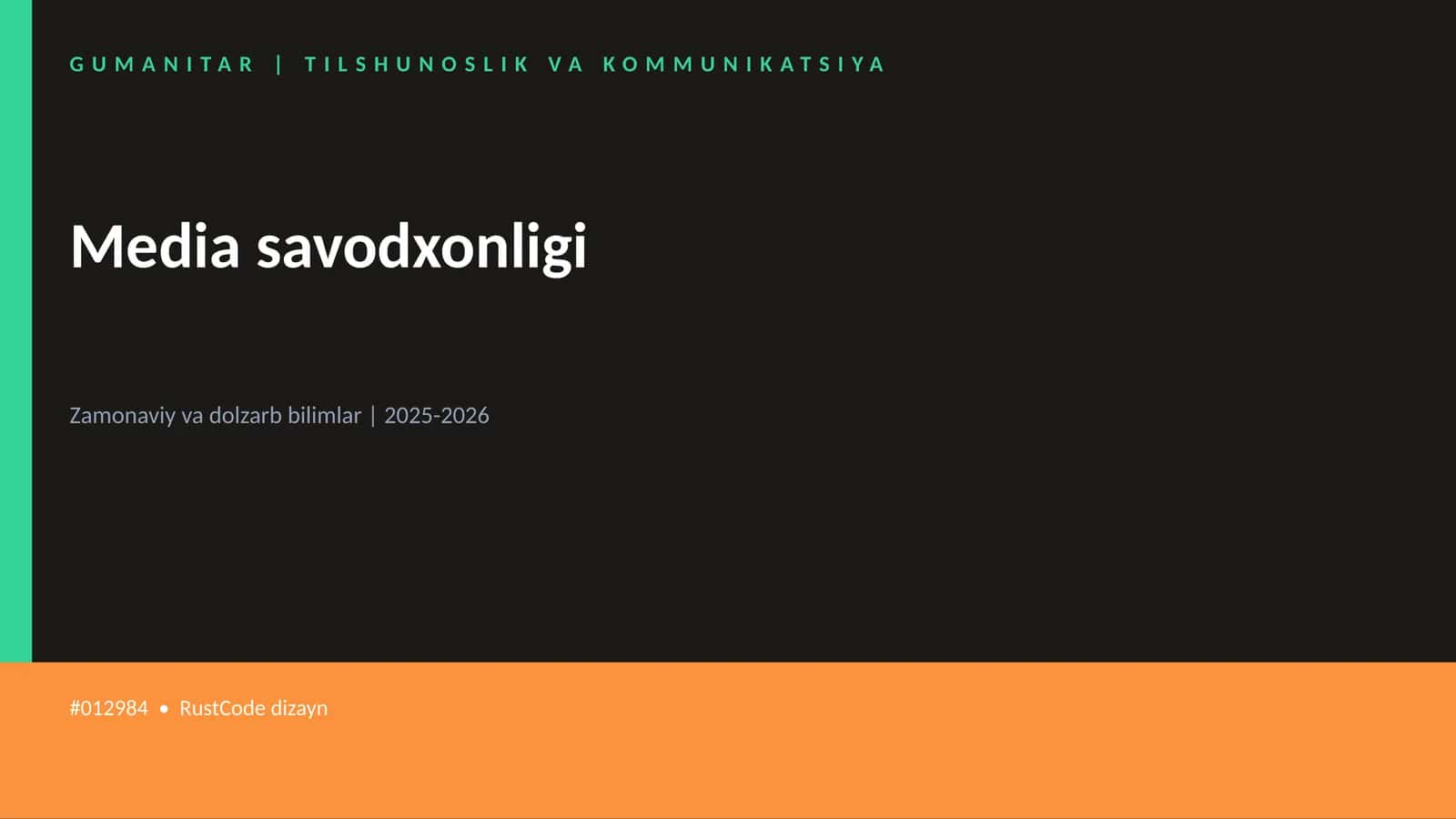 Media savodxonligi 1