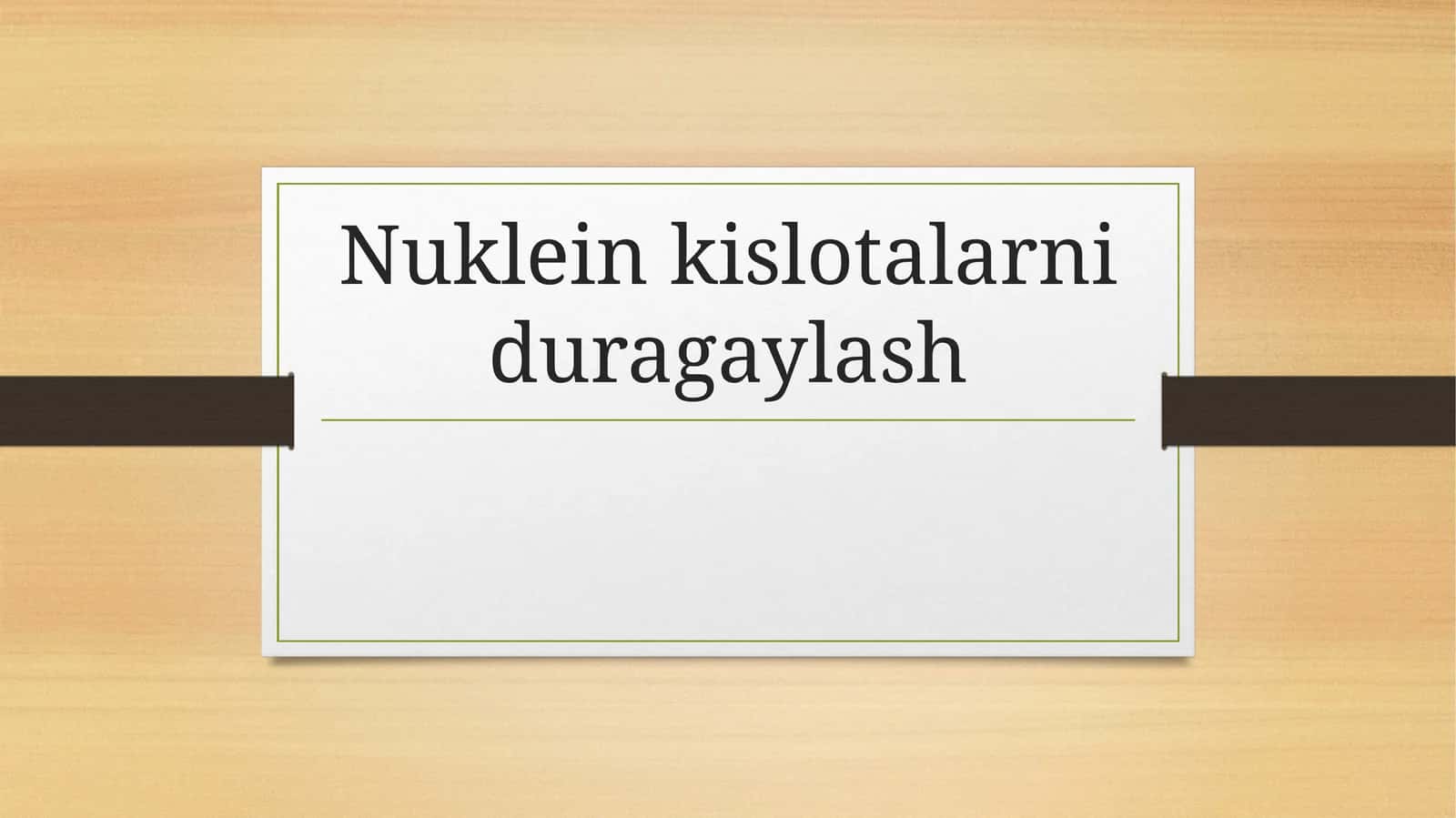 Nuklein kislotalarni duragaylash 1
