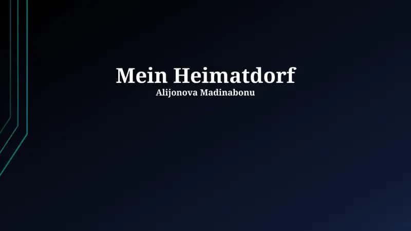 Mein Heimatdorf 1