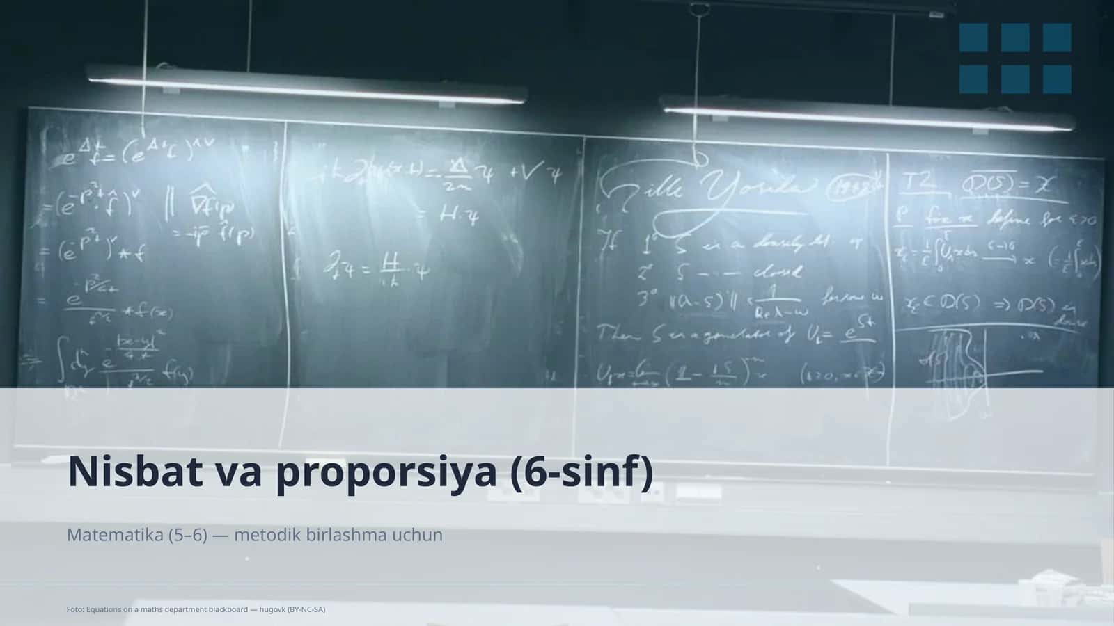 Nisbat va proporsiya (6-sinf) 1