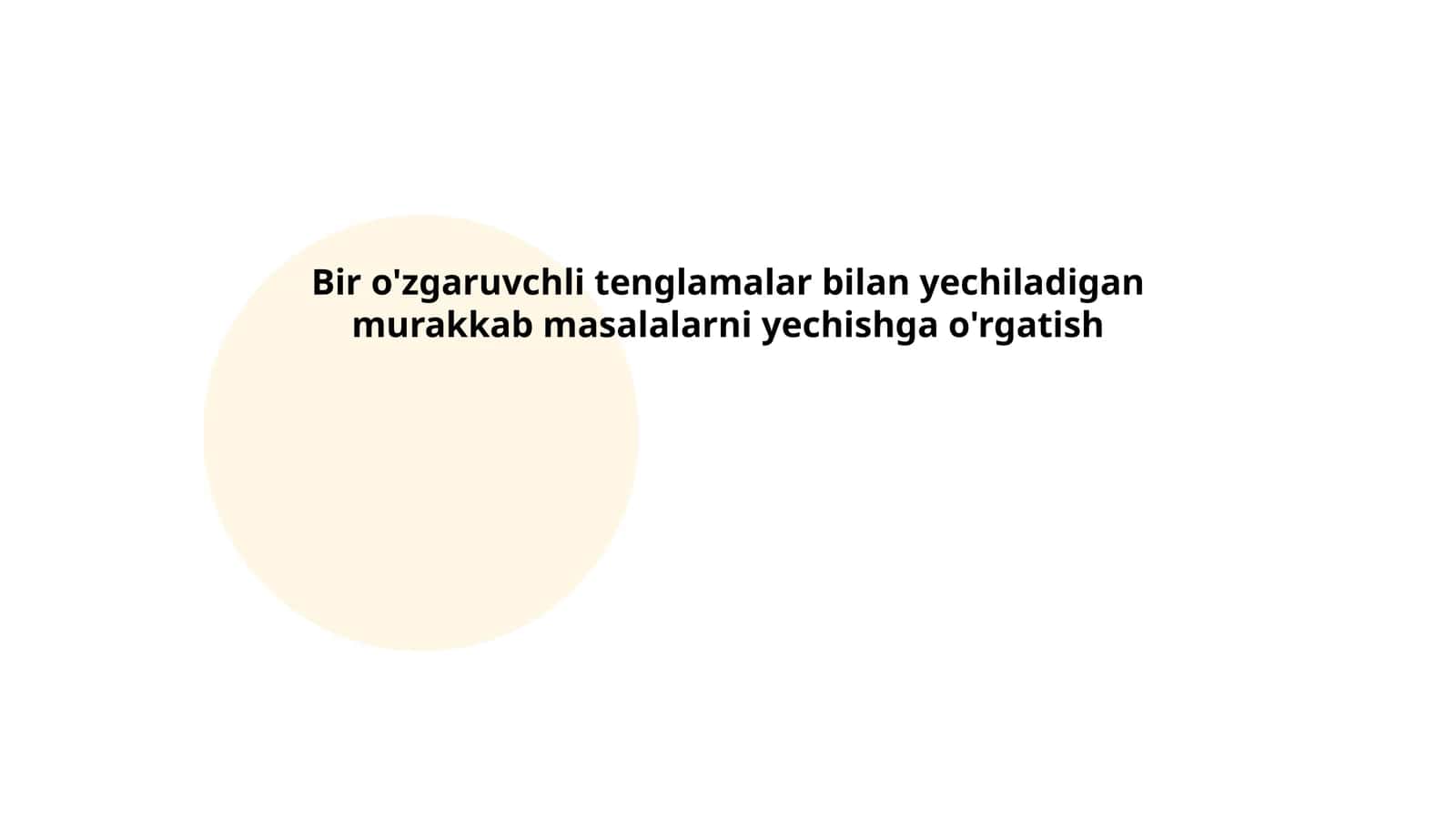 Chiziqli tenglamalar 1