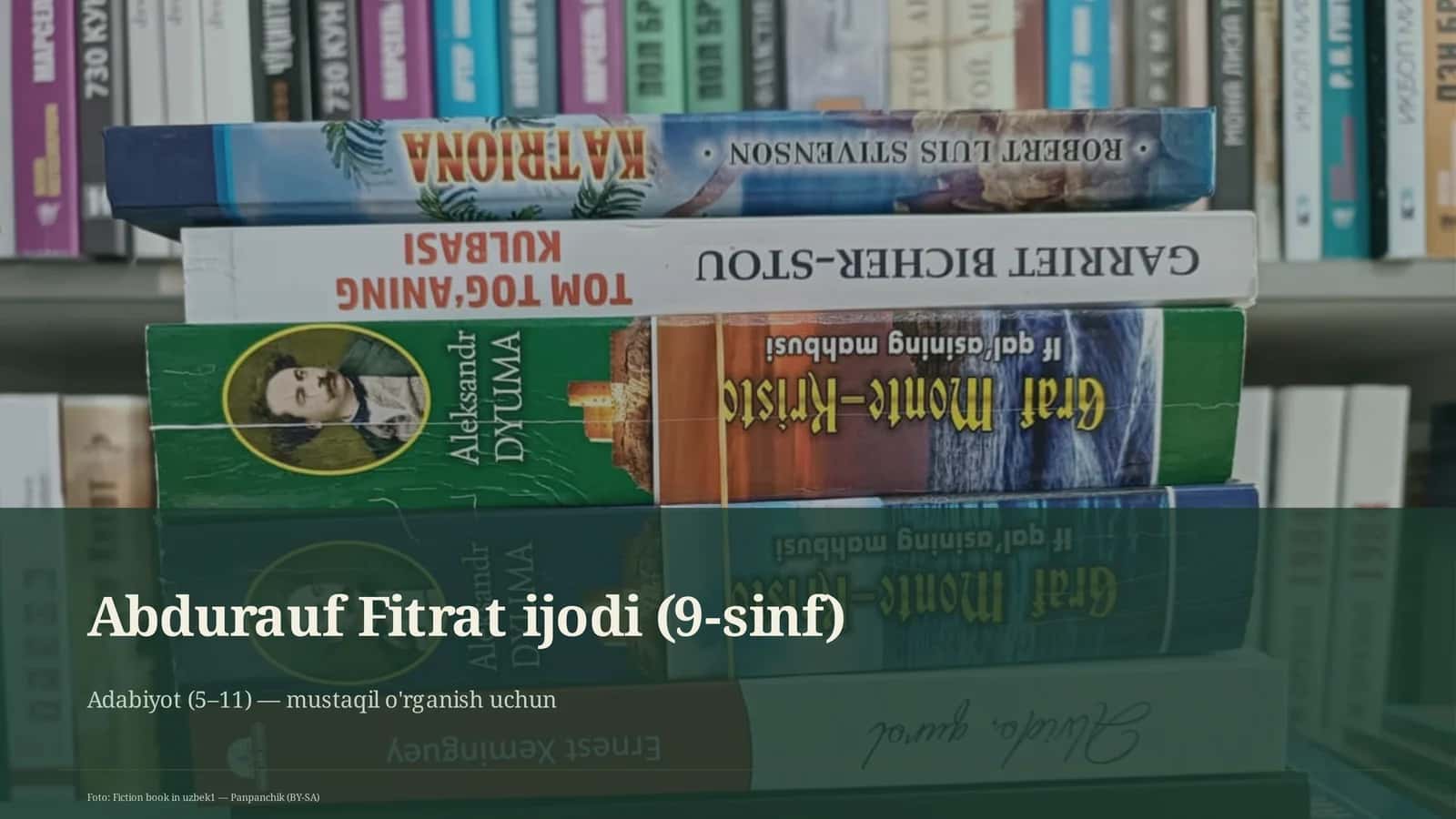 Abdurauf Fitrat ijodi (9-sinf) 1