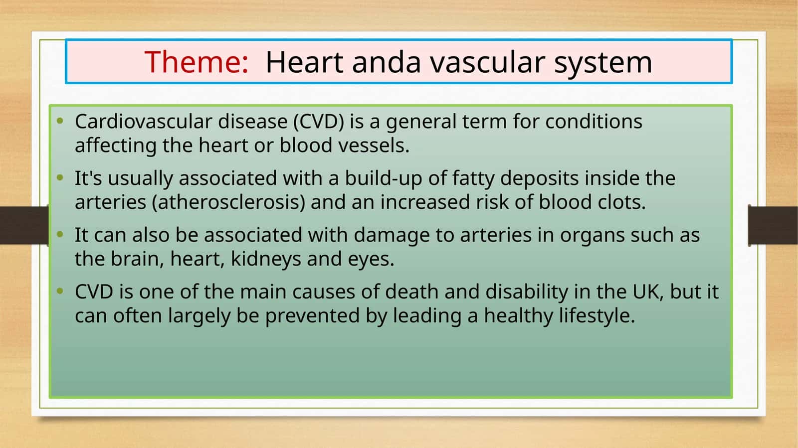 Heart anda vascular system 1
