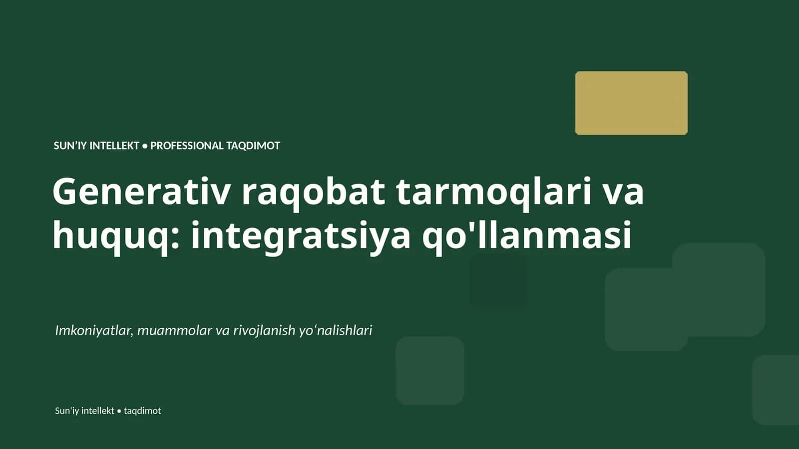 Professional Taqdimot 1