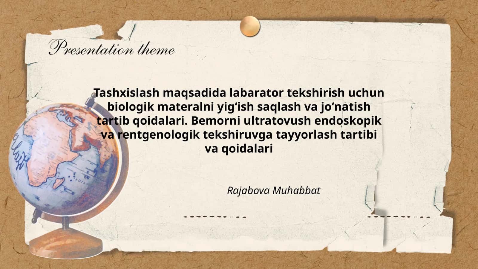 Tashxislash maqsadida labarator tekshirish 1
