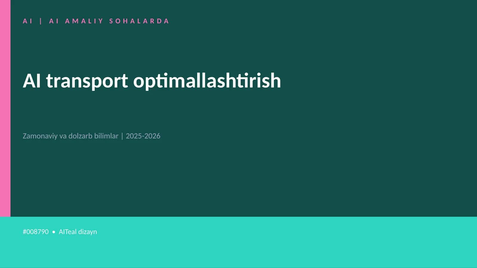 AI transport optimallashtirish 1
