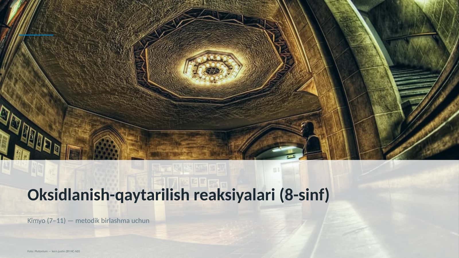 Oksidlanish-qaytarilish reaksiyalari (8-sinf) 1