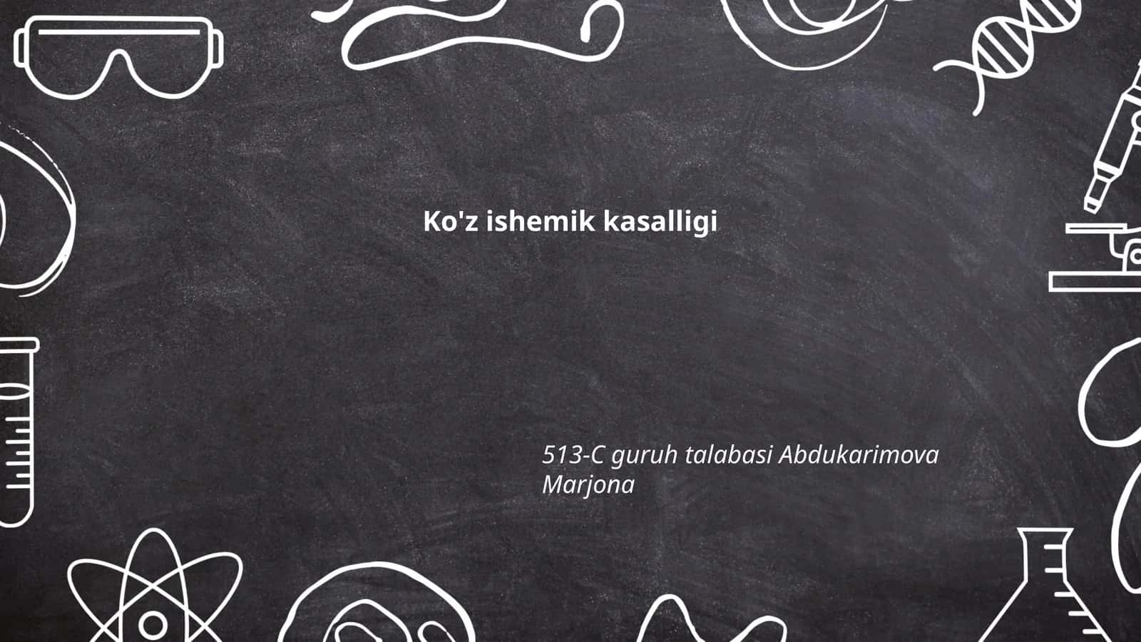 Ko'z ishemik kasalligi 1
