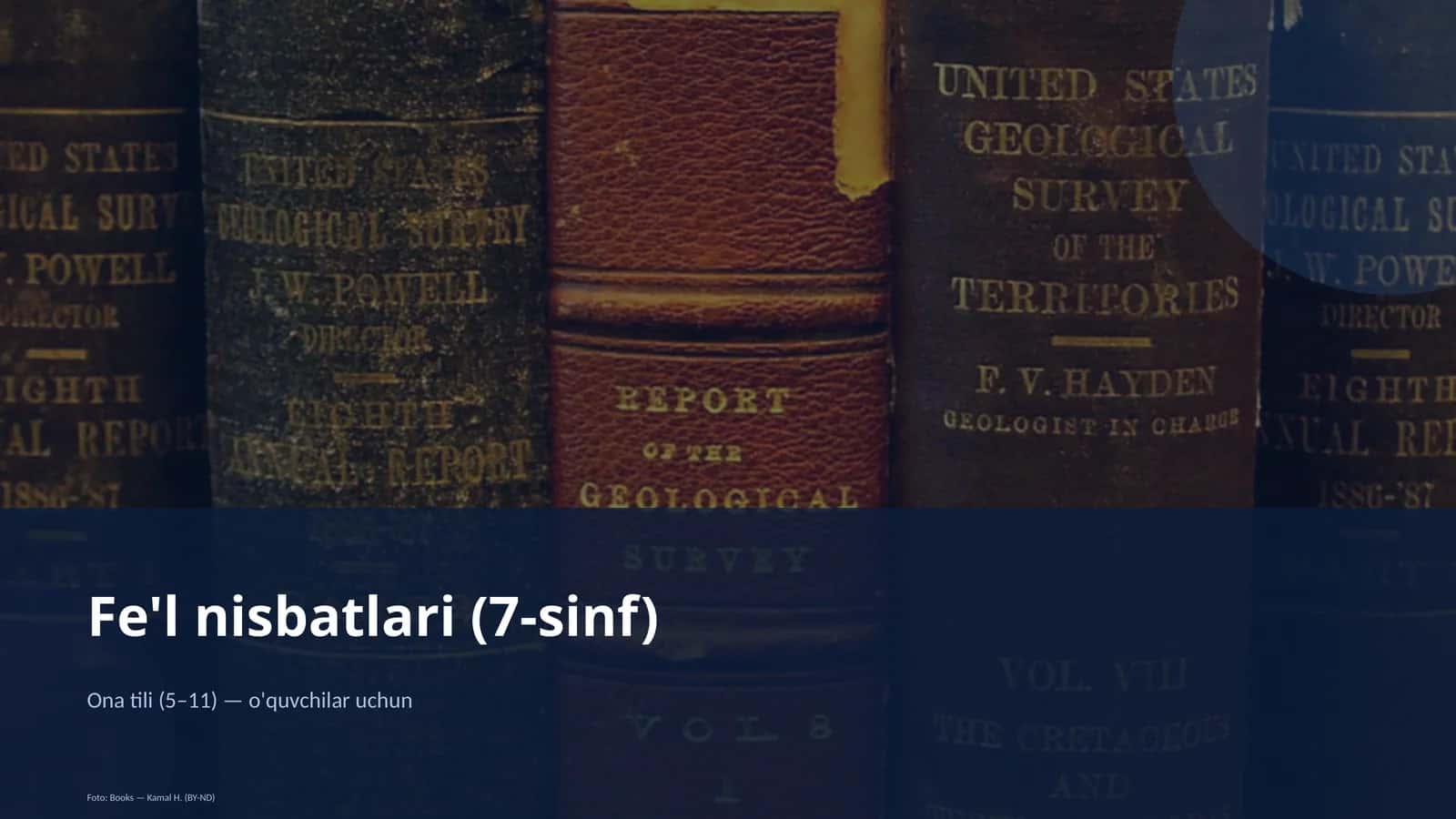Fe'l nisbatlari (7-sinf) 1