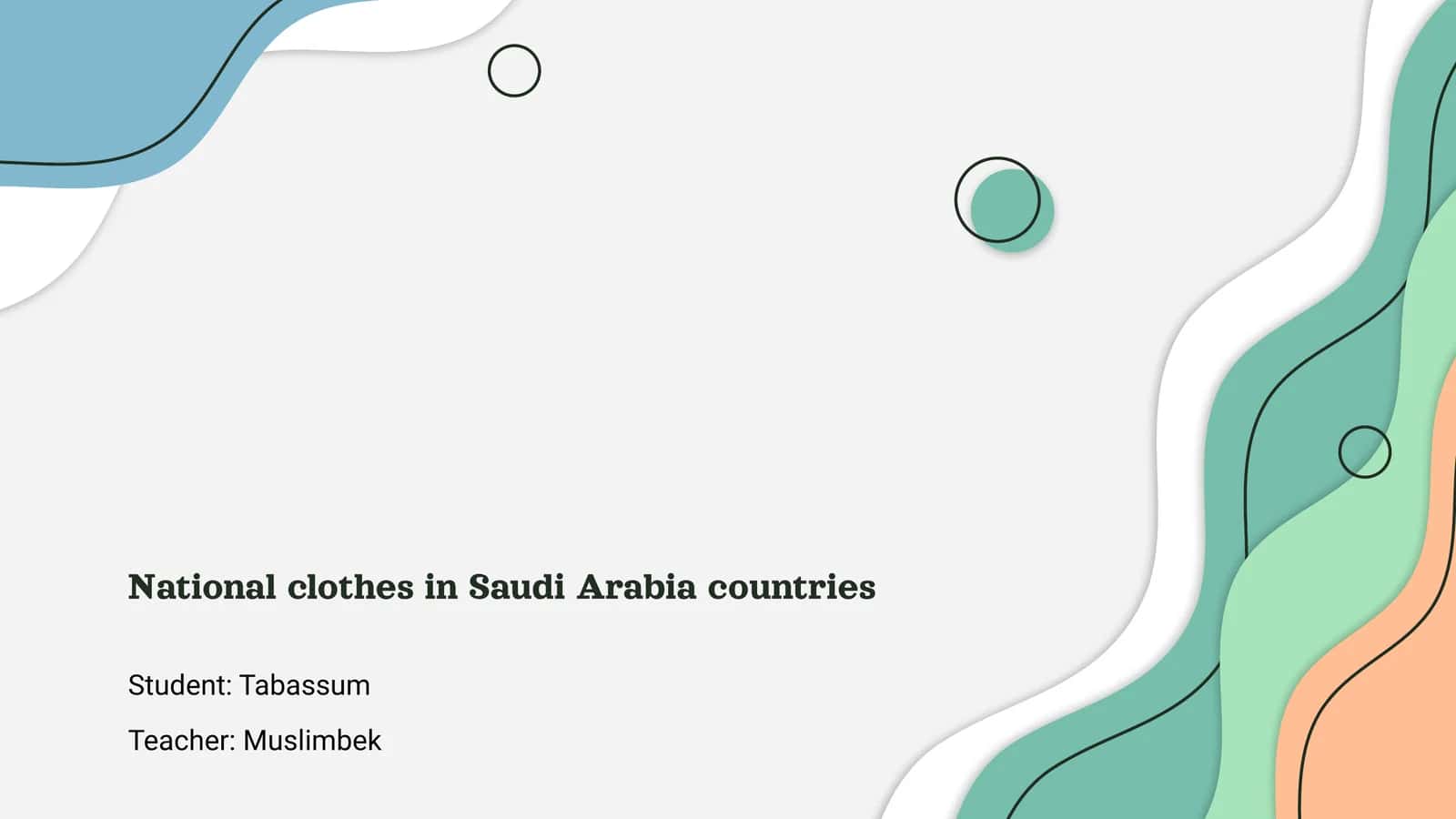 National clothes in Saudi Arabia countries 1