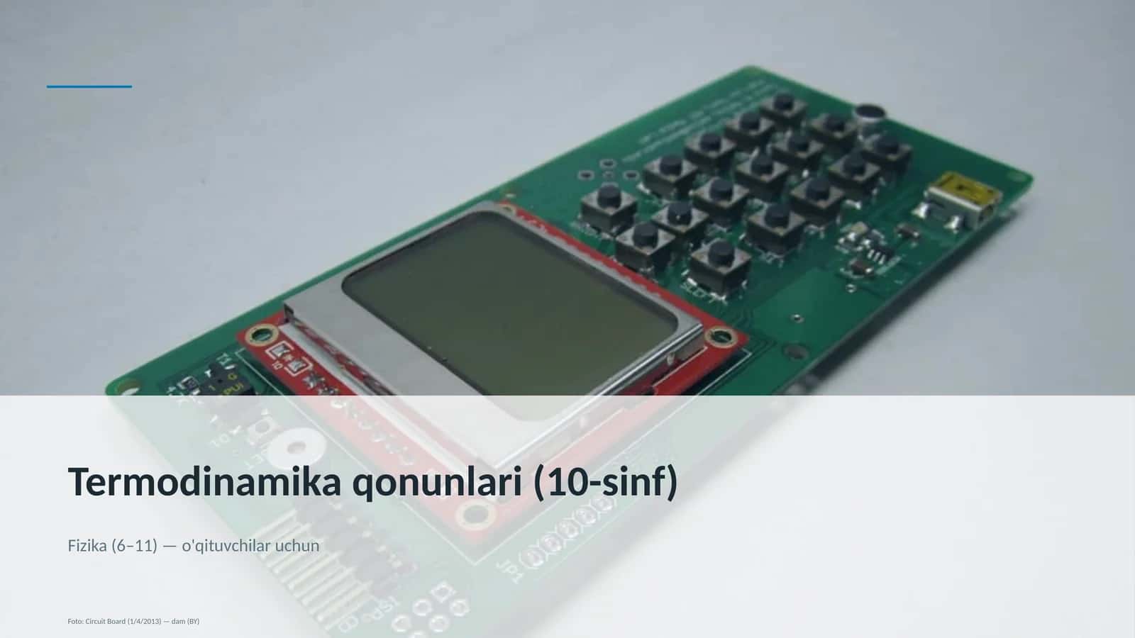 Termodinamika qonunlari (10-sinf) 1