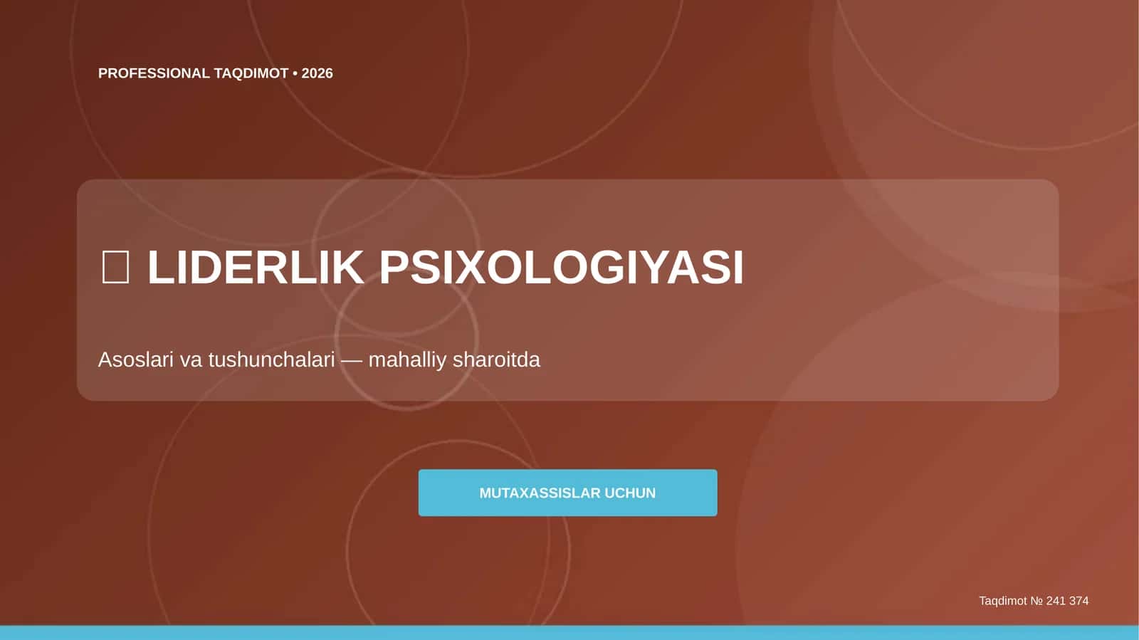 LIDERLIK PSIXOLOGIYASI 1