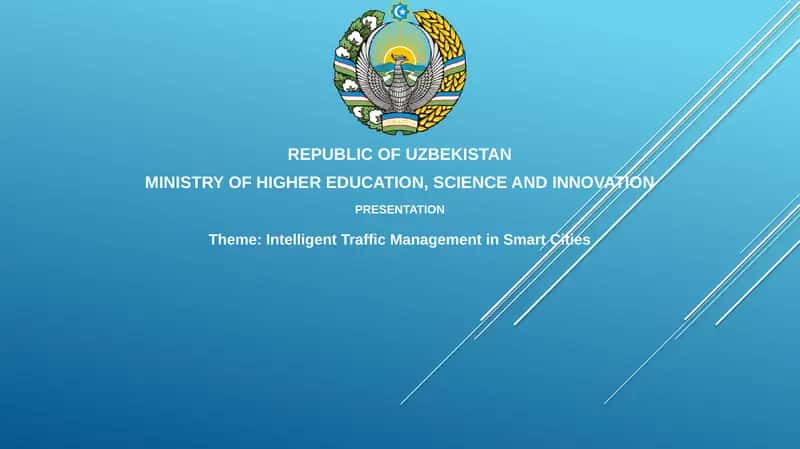Intelligent Traffic Management in SmartCities 1