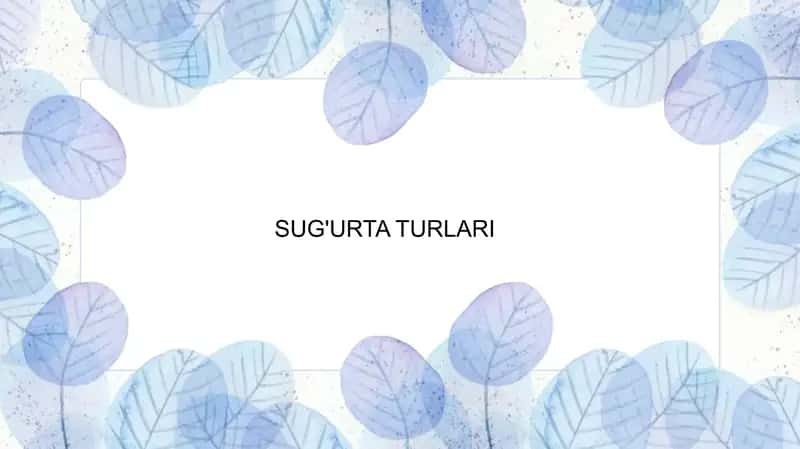 Sug'urtaturlari 1