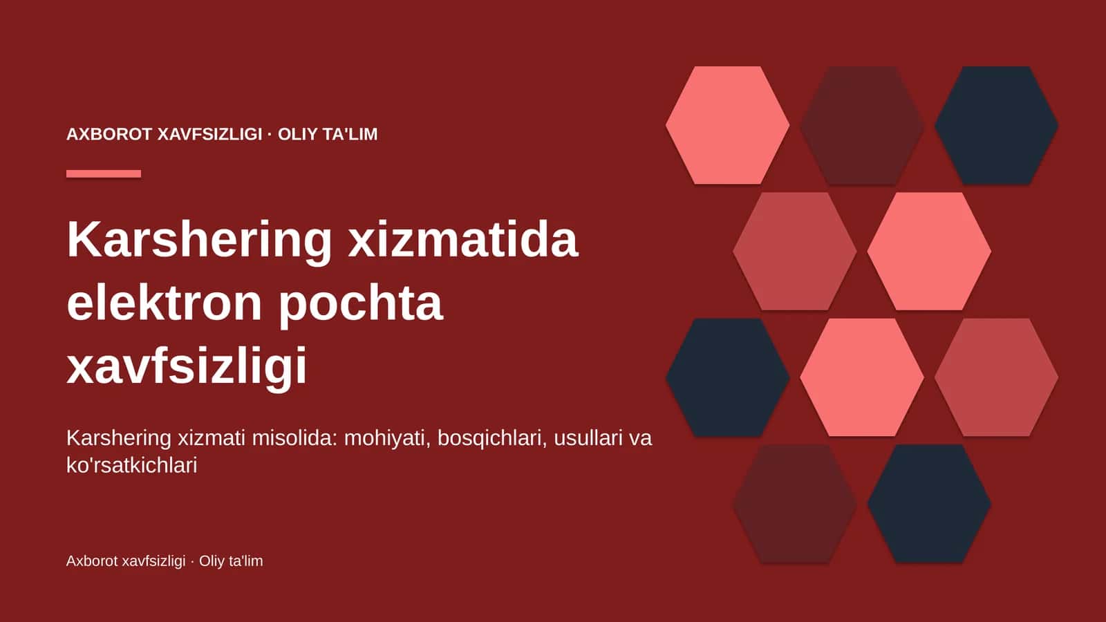 Karshering xizmatida elektron pochta xavfsizligi 1