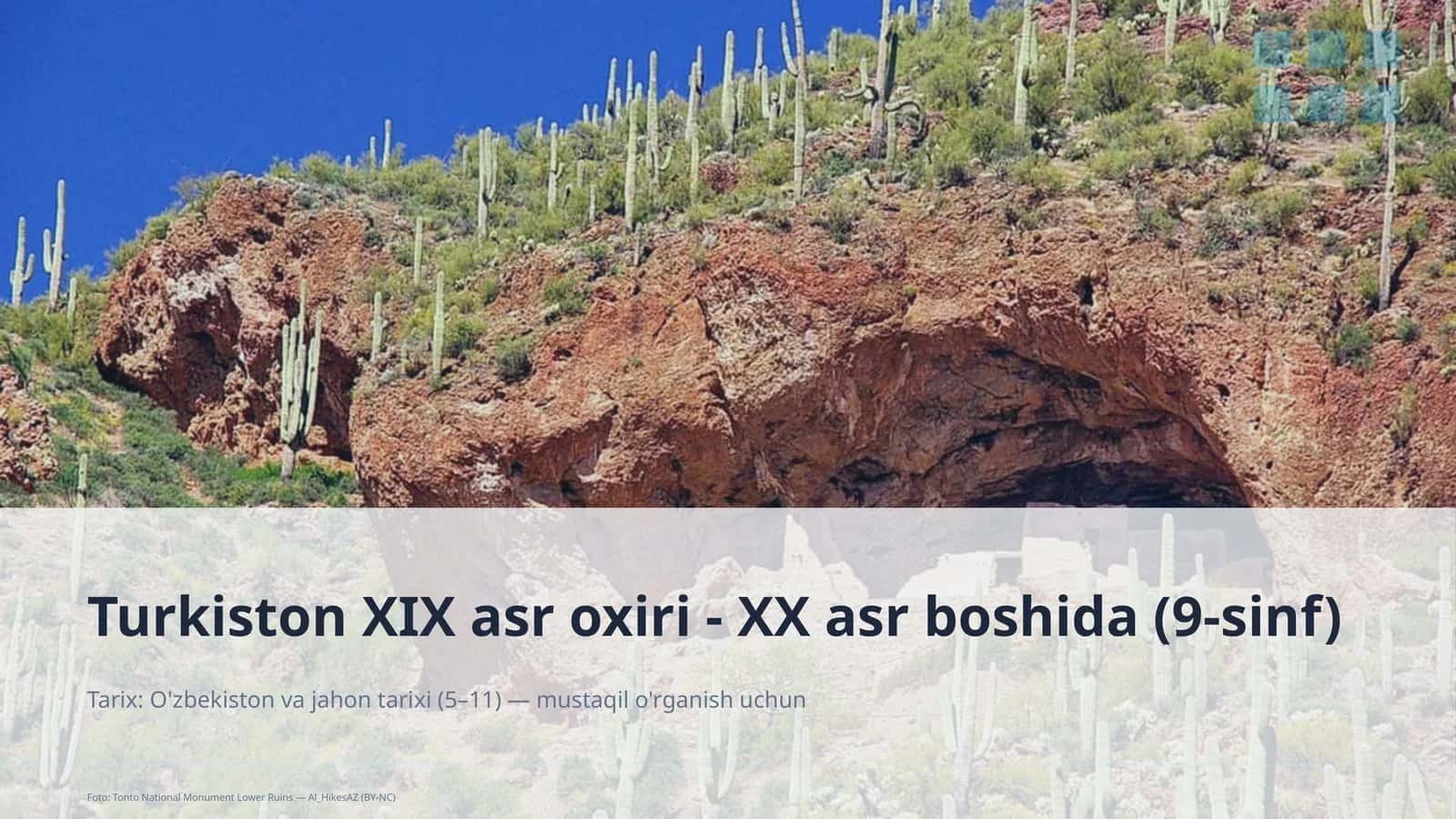 Turkiston XIX asr oxiri - XX asr boshida (9-sinf) 1