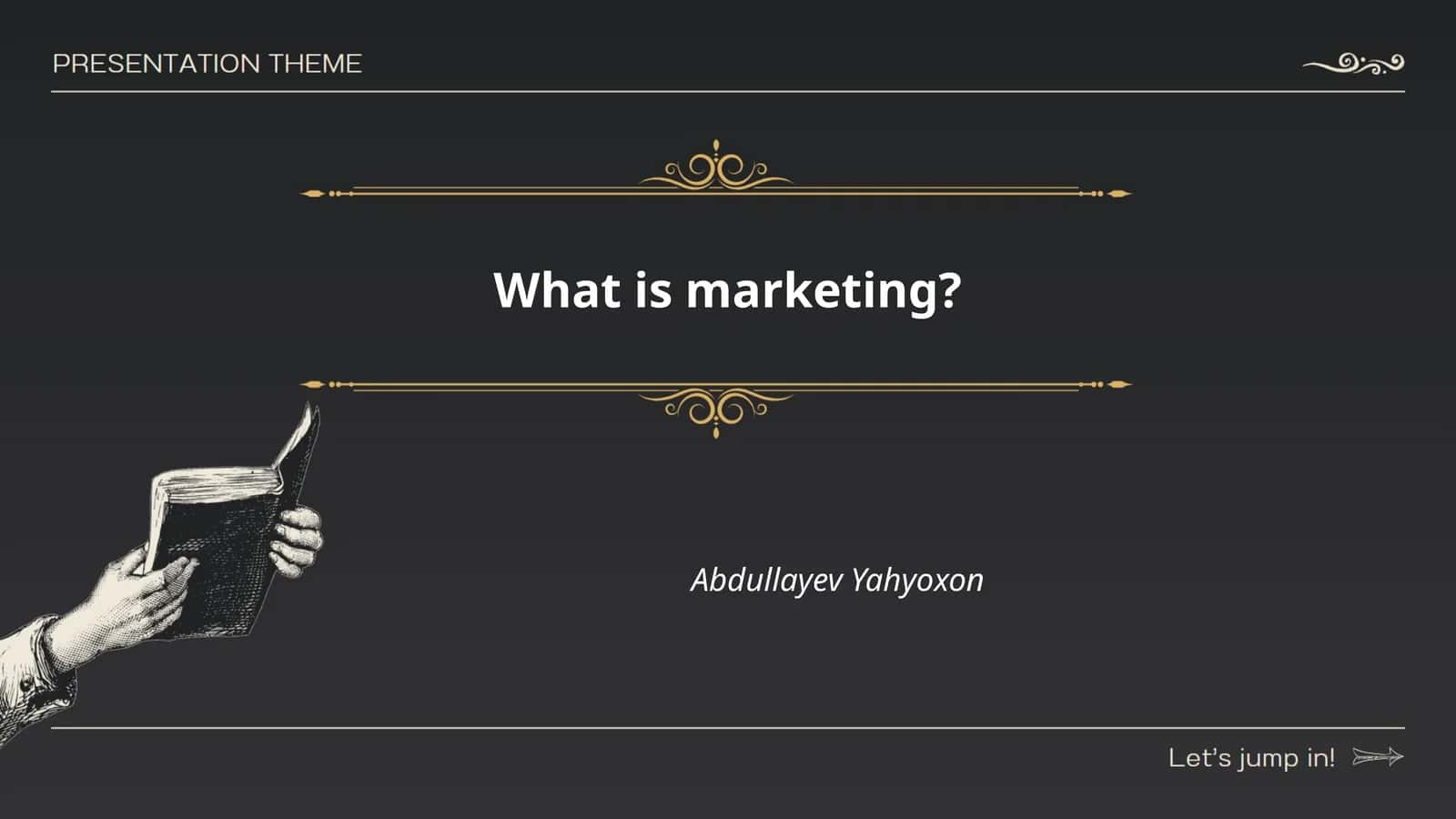 What is marketing? 1