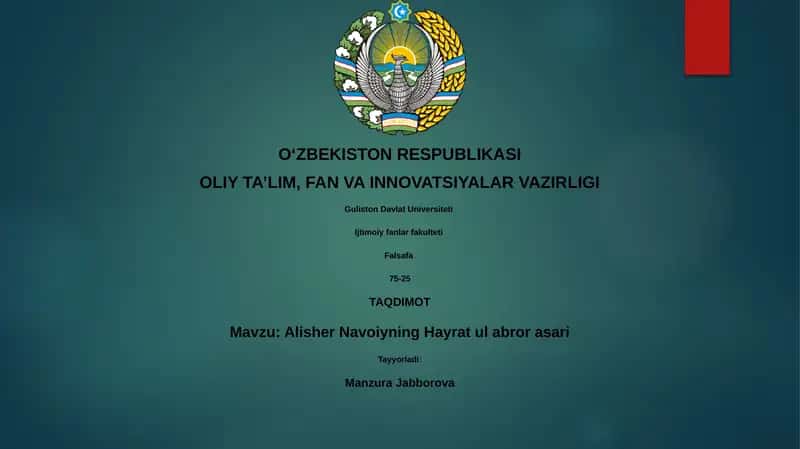 Hayrat ul abror asari 1