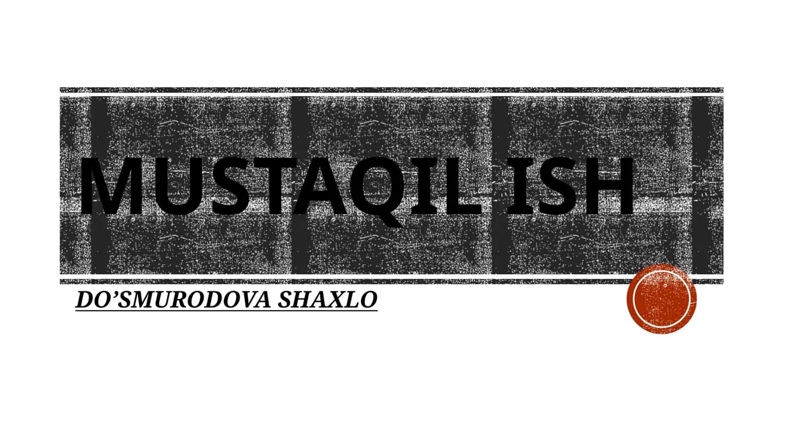 DO’SMURODOVA SHAXLO 1