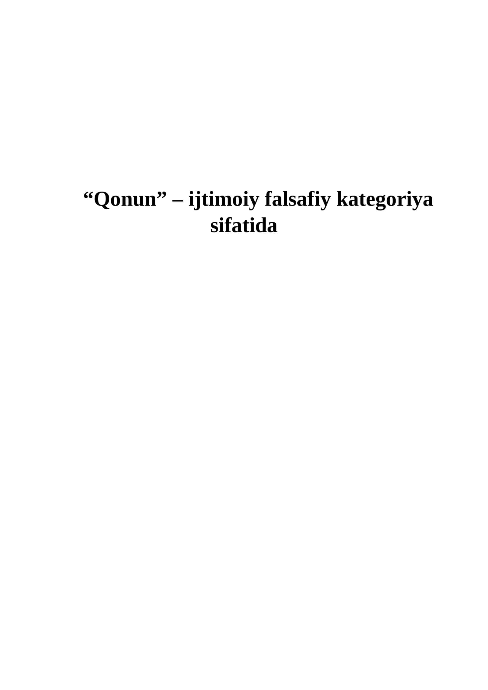Qonun 1