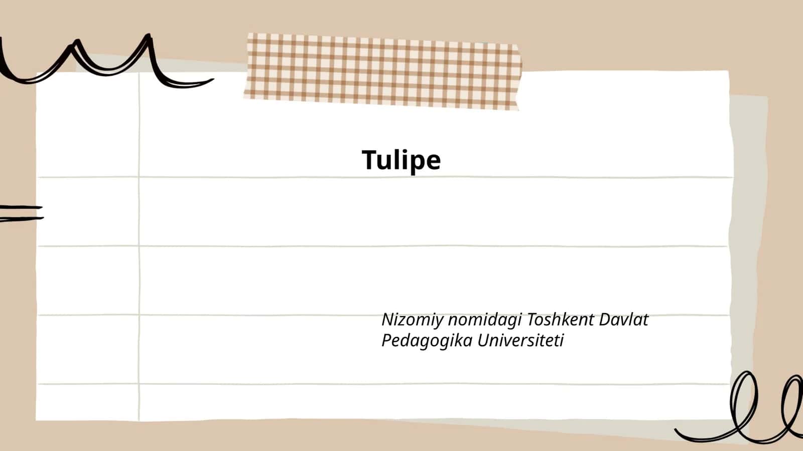 Tulipe 1