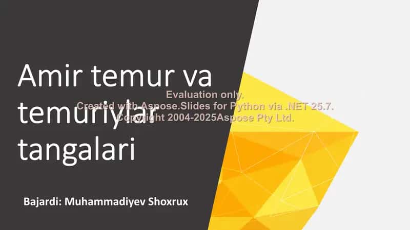 Amir Temur va Temuriylar Tangalari 1