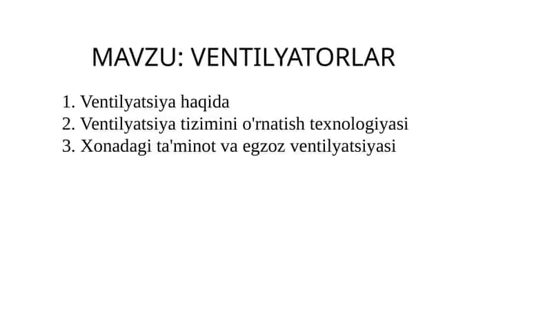 Ventilyatorlar 1