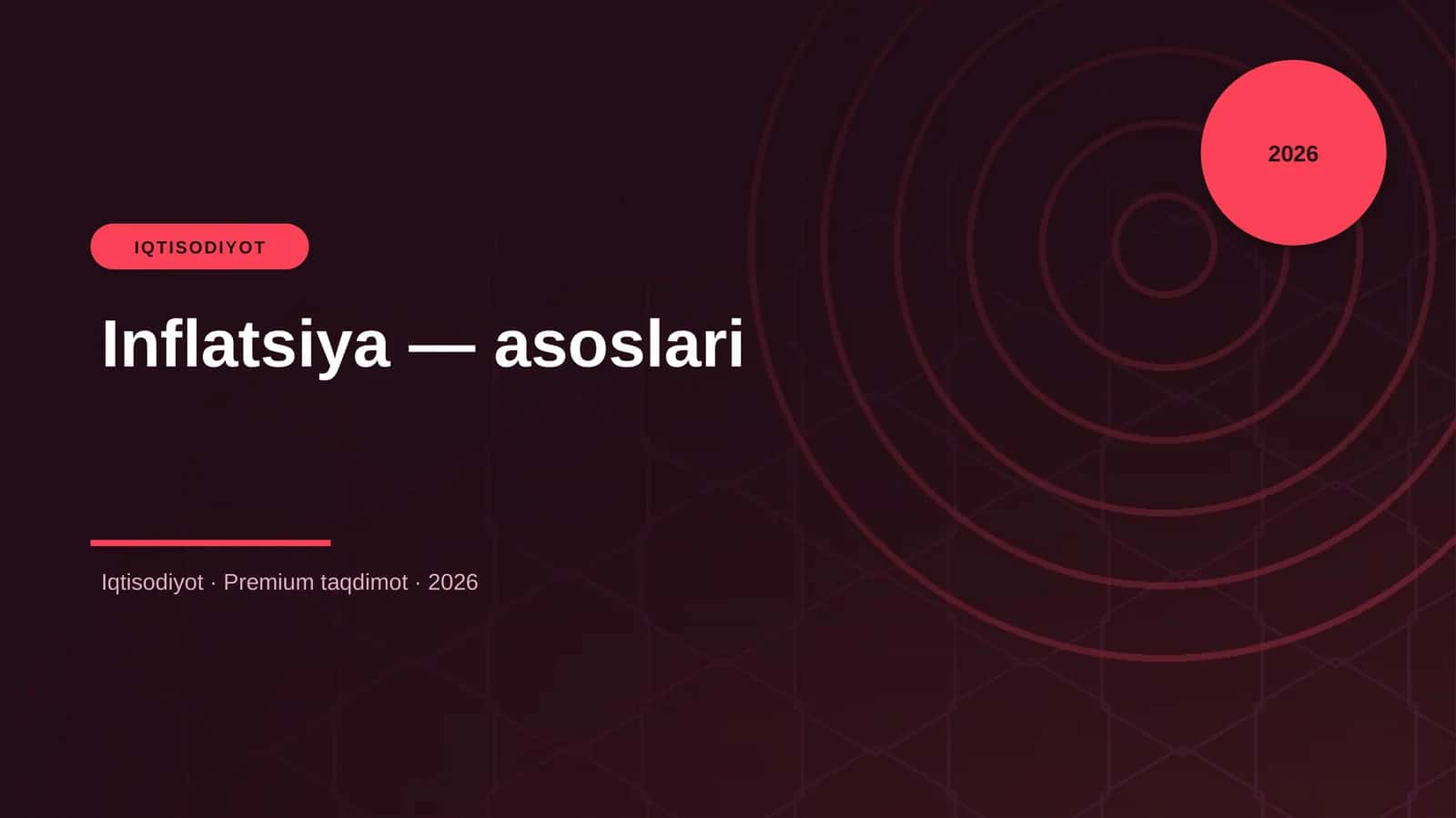 Inflatsiya — asoslari 1