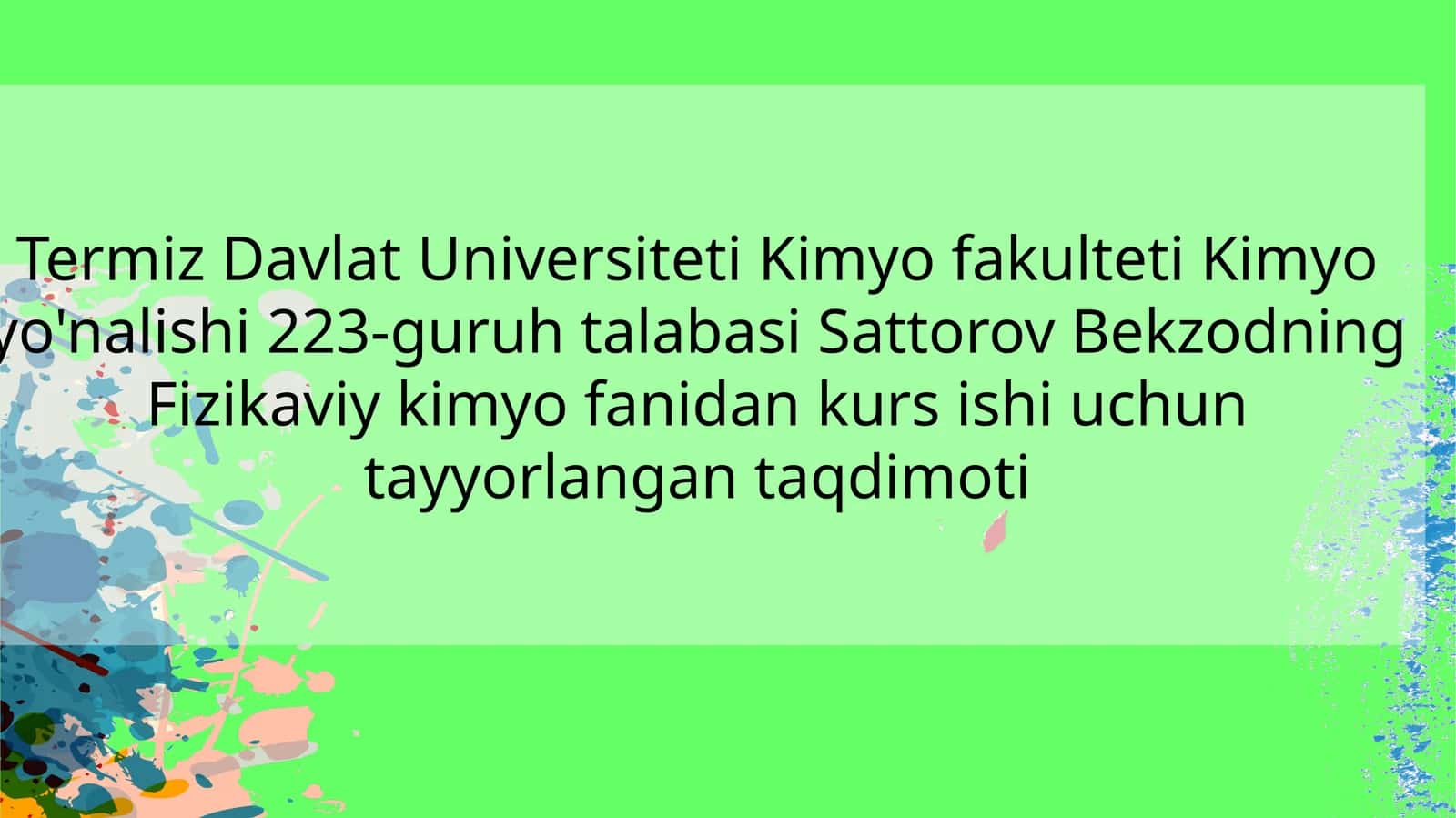 Statistik termodinamika 1