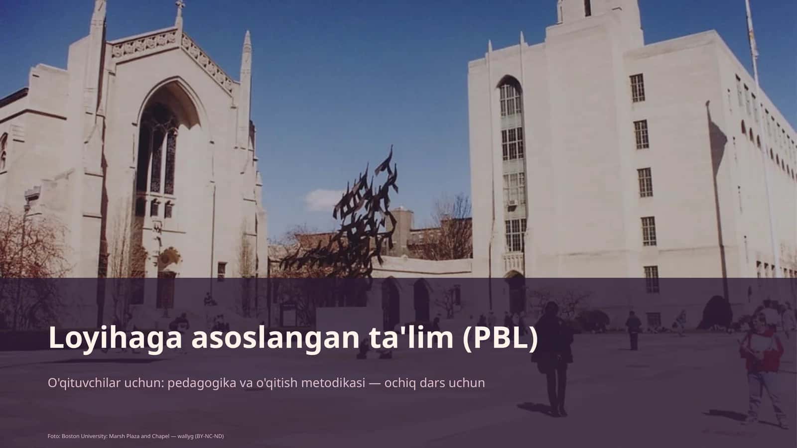 Loyihaga asoslangan ta'lim (PBL) 1