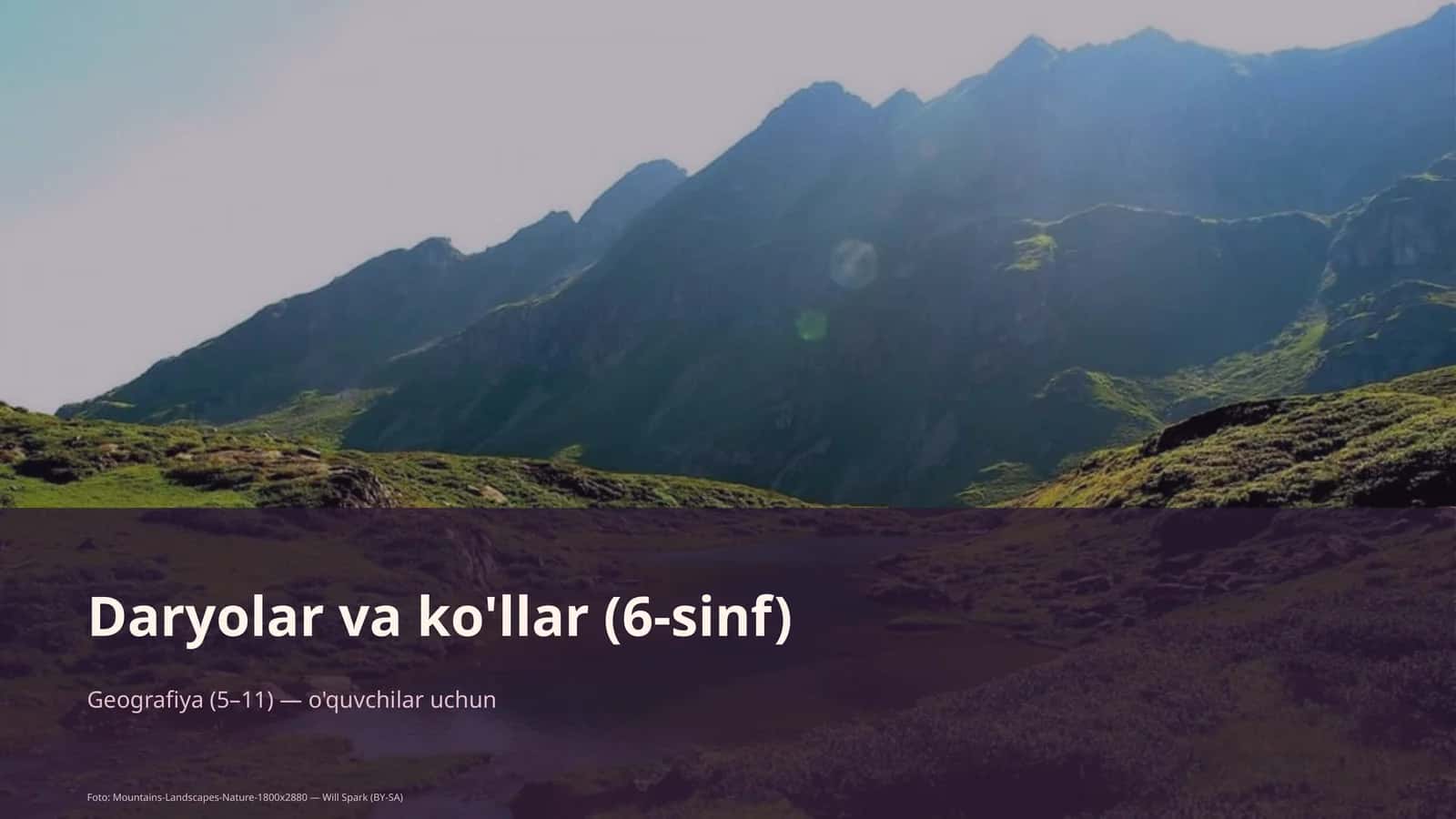 Daryolar va ko'llar (6-sinf) 1
