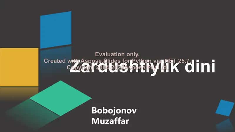 Zardushtiylik dini 1