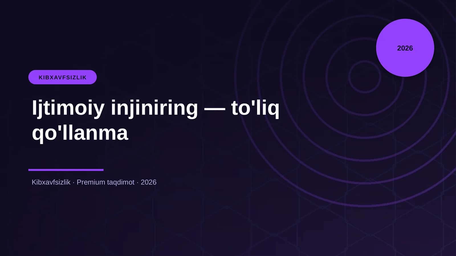 Ijtimoiy injiniring — to'liq qo'llanma 1