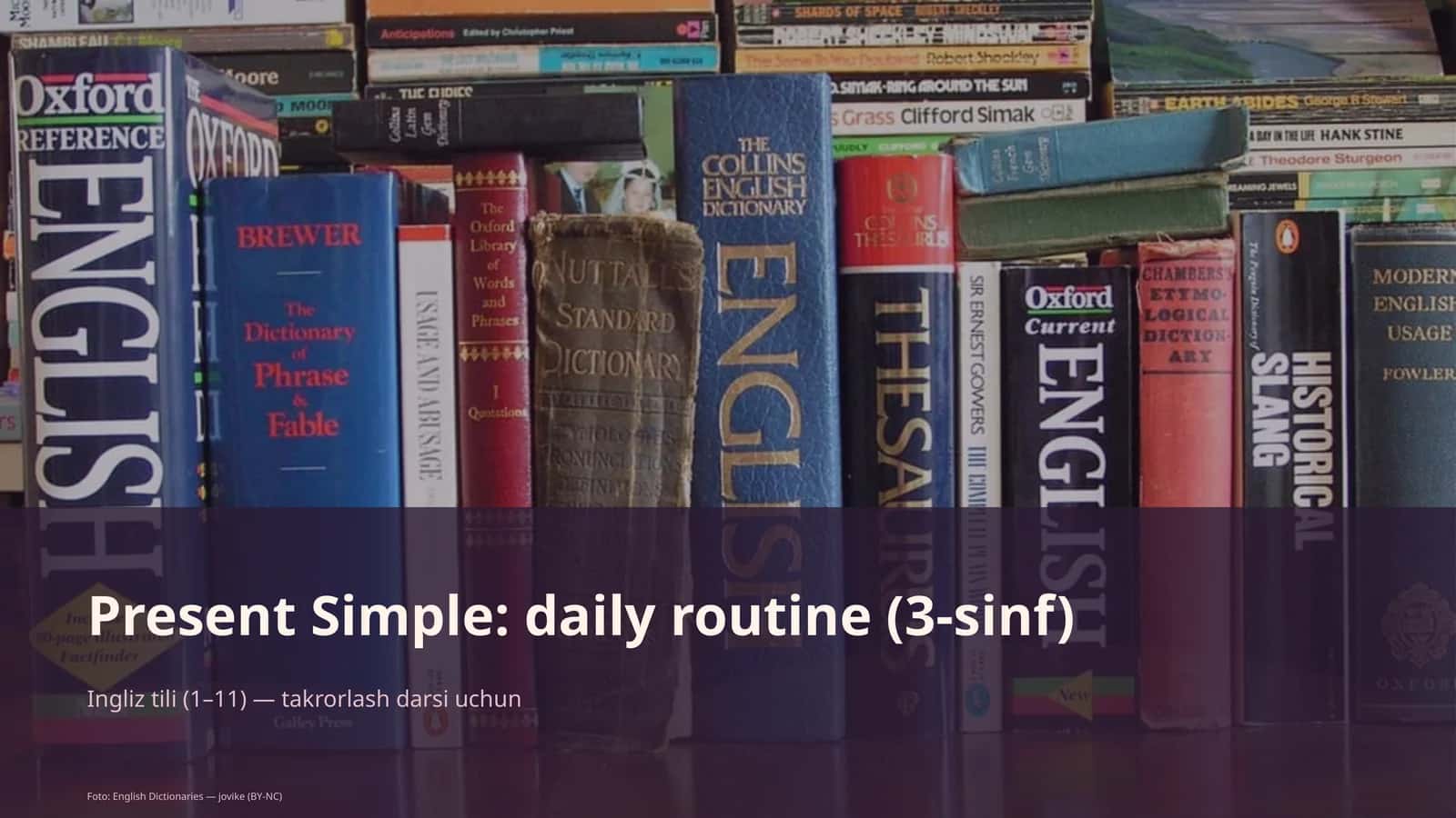 Present Simple: daily routine (3-sinf) 1
