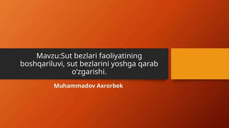 Sutbezlar va ularning ahamiyati 1