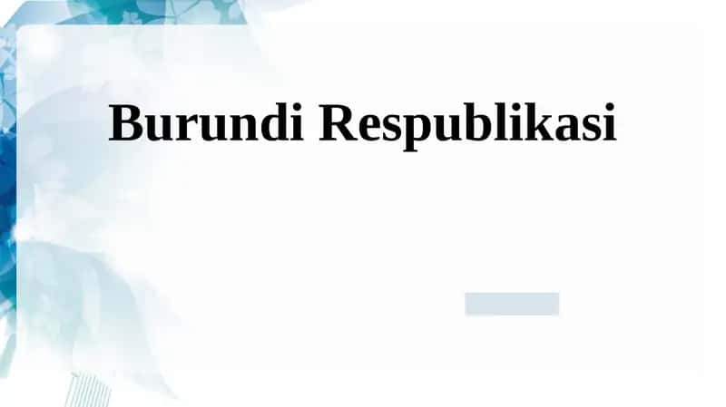 Burundi Respublikasi 1
