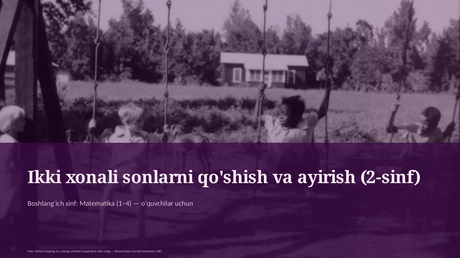 Ikki xonali sonlarni qo'shish va ayirish (2-sinf) 1